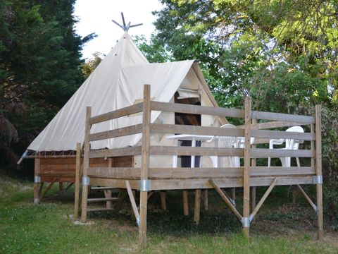 TENTE TOILE ET BOIS 4 personnes - Tipi 4 places