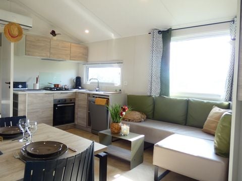 MOBILHOME 6 personnes - Gamme TRIO Premium avec Jacuzzi