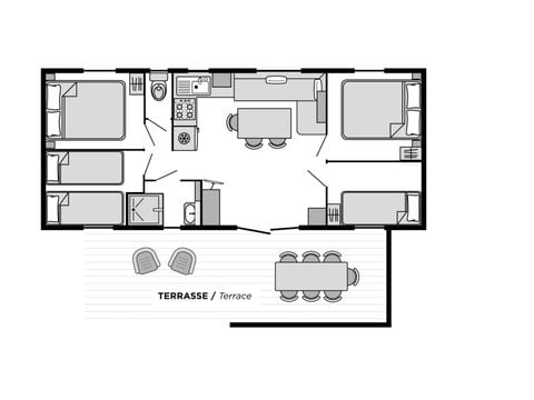 MOBILHOME 7 personnes - Family CONFORT