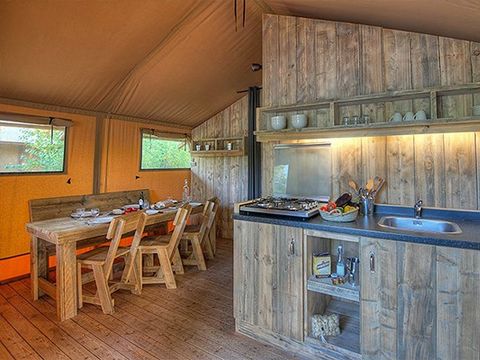 TENTE 5 personnes - Tente Safari | 2 Ch. | 4/5 Pers. | 1 SDB | Clim.