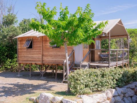 Hébergement 5 personnes - FLOWER LODGE BOIS SUR PILOTIS