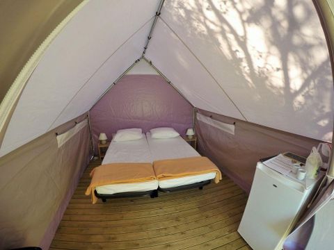 TENTE TOILE ET BOIS 4 personnes - Canada Treck 12m² 1 chambre (sans sanitaires)