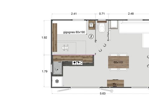 MOBILHOME 4 personnes - Mobile-home New Horizon