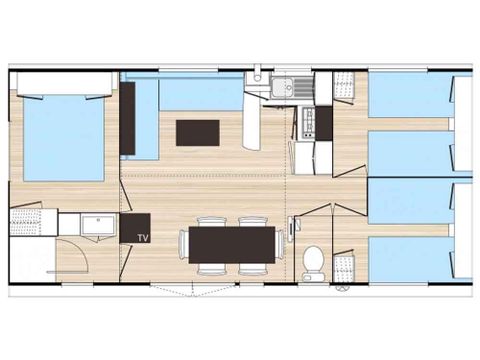 MOBILHOME 8 personnes - 32m²