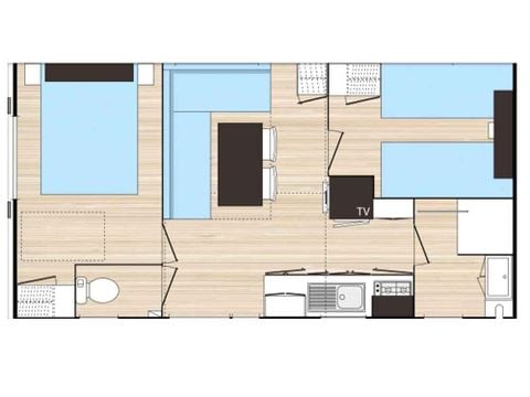 MOBILHOME 6 personnes - 27m²