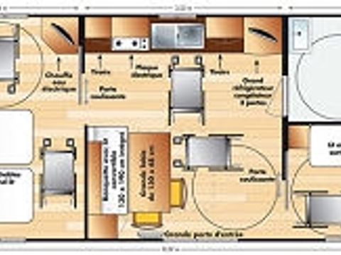 MOBILHOME 6 personnes - MH PMR 20 m²