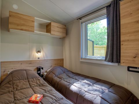 MOBILHOME 6 personnes - Mobil-Home Premium 33m² Bahia - 3 chambres + terrasse semi-couverte + LV + TV + CLIM 6 pers