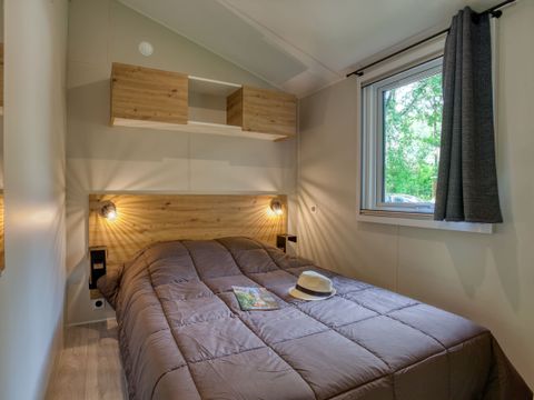 MOBILHOME 6 personnes - Mobil-Home Premium 33m² Bahia - 3 chambres + terrasse semi-couverte + LV + TV + CLIM 6 pers