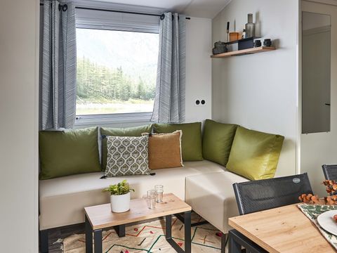 MOBILHOME 6 personnes - Mobil-Home Premium 33m² Bahia - 3 chambres + terrasse semi-couverte + LV + TV + CLIM 6 pers