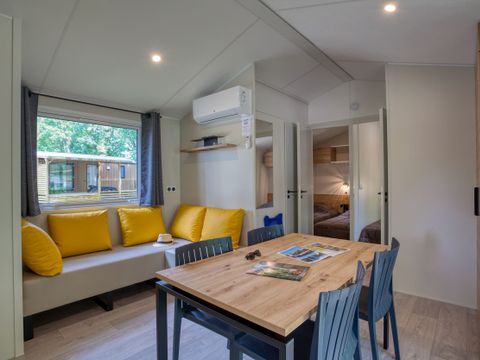 MOBILHOME 6 personnes - Mobil-Home Premium 33m² Bahia - 3 chambres + terrasse semi-couverte + LV + TV + CLIM 6 pers