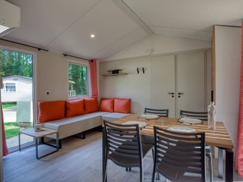 MOBILHOME 4 personnes - Mobil-Home Premium 29m² Bahia - 2 chambres + terrasse couverte + LV + TV + CLIM 4 pers