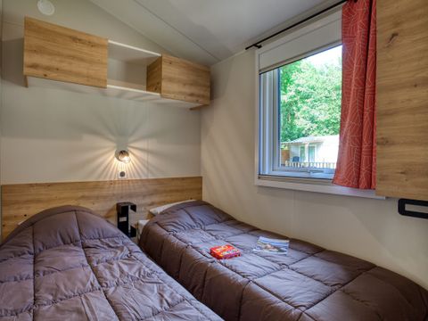 MOBILHOME 4 personnes - Mobil-Home Premium 29m² Bahia - 2 chambres + terrasse couverte + LV + TV + CLIM 4 pers