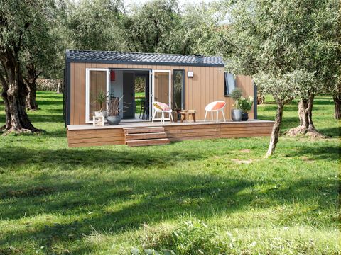 MOBILHOME 4 personnes - Mobil-Home Premium 29m² Bahia - 2 chambres + terrasse couverte + LV + TV + CLIM 4 pers