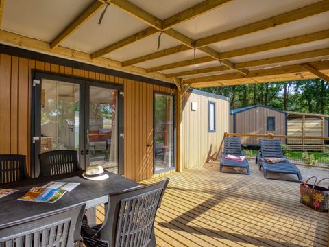 MOBILHOME 4 personnes - Mobil-Home Premium 29m² Bahia - 2 chambres + terrasse couverte + LV + TV + CLIM 4 pers