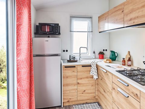 MOBILHOME 4 personnes - Mobil-Home Premium 29m² Bahia - 2 chambres + terrasse couverte + LV + TV + CLIM 4 pers