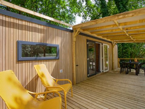 MOBILHOME 4 personnes - Mobil-Home Premium 33m² Bali - 2 chambres + Terrasse couverte+LV+TV+CLIM