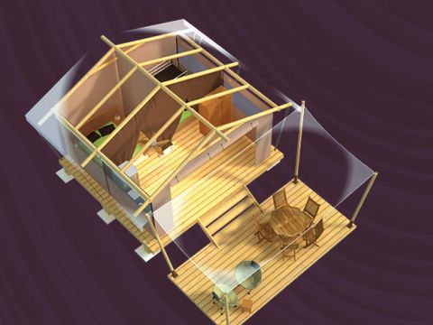 Insolite 5 personnes - TENTE LODGE sans sanitaires