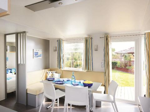 MOBILHOME 4 personnes - Mobil-Home CONFORT 31m² (3 chambres) + TV + terrasse semi-couverte | 6 personnes