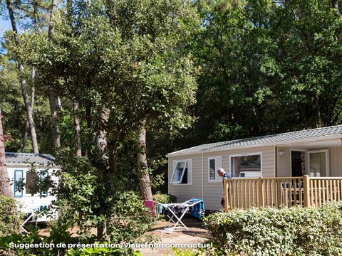 MOBILHOME 4 personnes - Confort 24m² - 2 chambres - Grande terrasse - TV