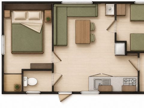 MOBILHOME 4 personnes - O'HARA 734