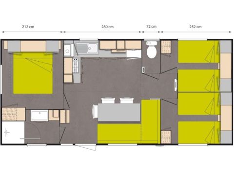 MOBILHOME 6 personnes - O'hara 834