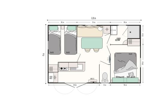 MOBILHOME 4 personnes - Famille