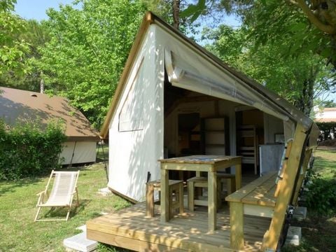 TENTE TOILE ET BOIS 5 personnes - Tente ecolodge