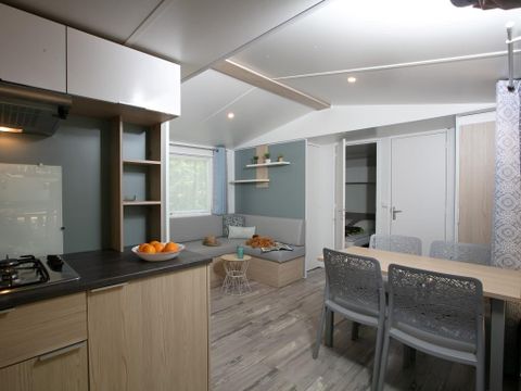 MOBILHOME 4 personnes - Saint Cirq Lapopie - 2 chambres - terrasse couverte