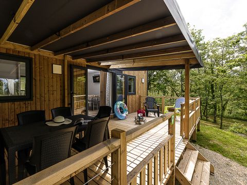 Mobilhome 6 personnes - Premium Lacave - 2 chambres - TV - Clim - Lave-vaisselle - 2 salles de bain