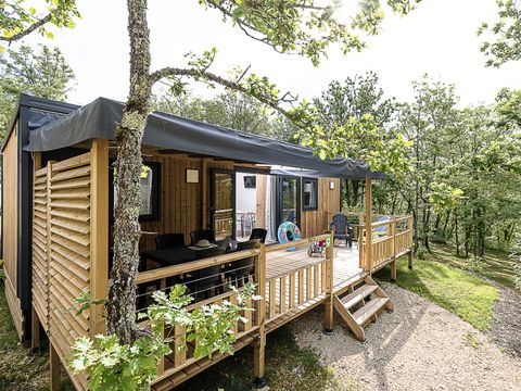 Mobilhome 6 personnes - Premium Lacave - 2 chambres - TV - Clim - Lave-vaisselle - 2 salles de bain