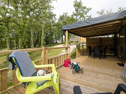 Mobilhome 6 personnes - Premium Lacave - 2 chambres - TV - Clim - Lave-vaisselle - 2 salles de bain