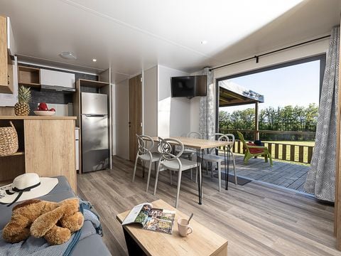 Mobilhome 8 personnes - Premium Lacave - 3 chambres - TV - Clim - Lave-vaisselle - 2 salles de bain
