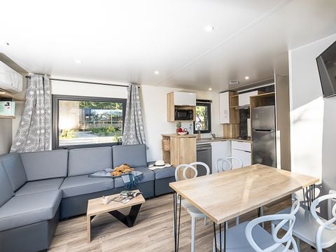Mobilhome 8 personnes - Premium Lacave - 3 chambres - TV - Clim - Lave-vaisselle - 2 salles de bain