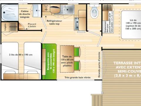 MOBILHOME 6 personnes - COMFORT