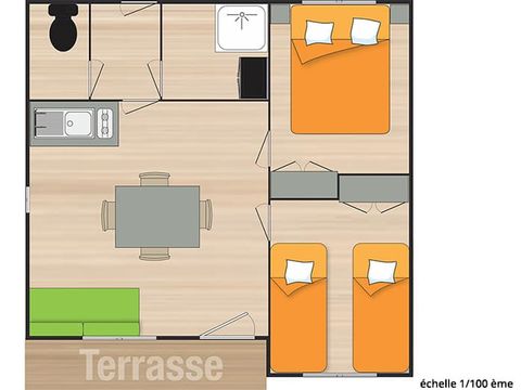 GÎTE 4 personnes - Résidence Gîte 4P - TV