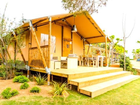 TENTE TOILE ET BOIS 4 personnes - Glamping Mar 4 pers