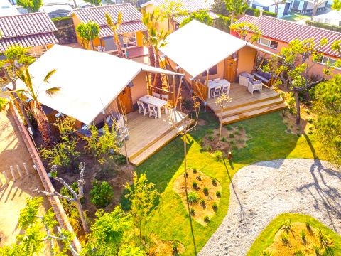 Tente en toile et en bois 2 personnes - Glamping Mar