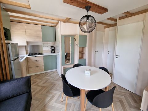 Chalet 4 personnes - Chalet Mimosa 2 chambres avec climatisation