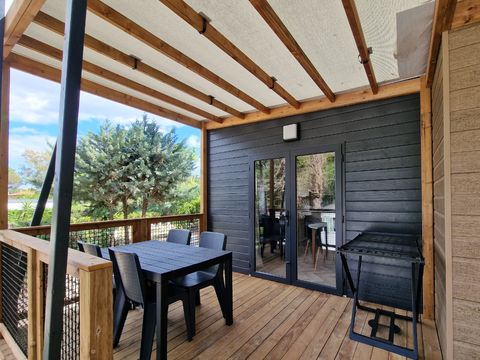Chalet 4 personnes - Chalet Mimosa 2 chambres avec climatisation