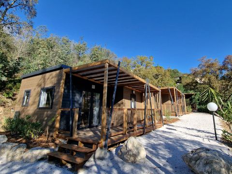 Chalet 4 personnes - Chalet Mimosa 2 chambres avec climatisation