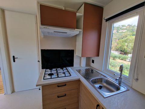 Mobilhome 4 personnes - Théoule 2 chambres avec climatisation