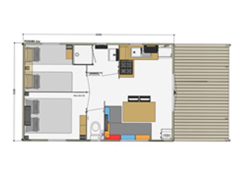 MOBILHOME 4 personnes - Case Ipanéma