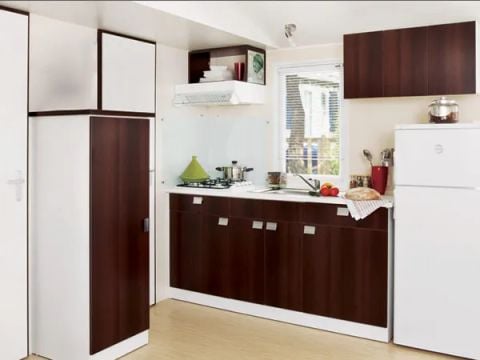 MOBILHOME 6 personnes - Aqua 3 Chambres 6 Personnes Terrasse semi-couverte