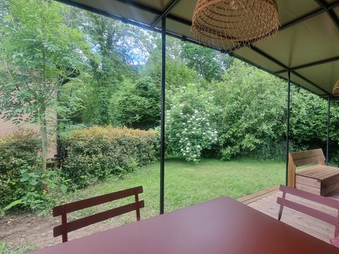 TENTE TOILE ET BOIS 6 personnes - Chalet Toilé Prémium