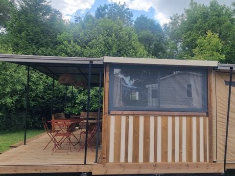 TENTE TOILE ET BOIS 6 personnes - Chalet Toilé Prémium
