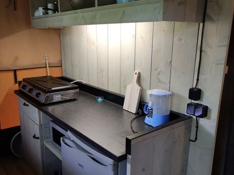 TENTE TOILE ET BOIS 5 personnes - Safari lodge sans sanitaires