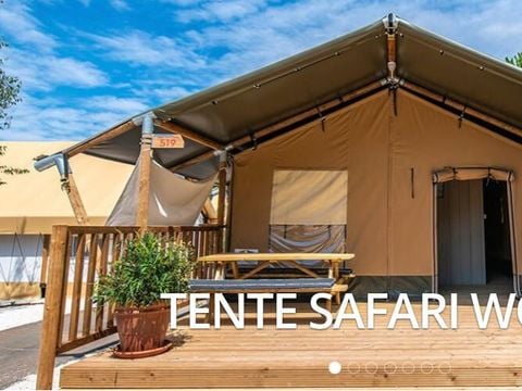 TENTE TOILE ET BOIS 5 personnes - Safari lodge sans sanitaires