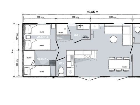 Mobilhome 6 personnes - Premium Plus