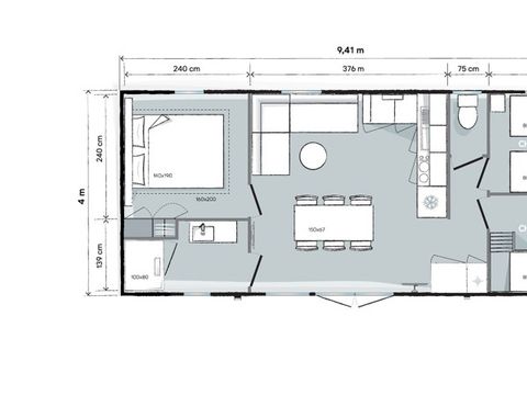 Mobilhome 6 personnes - Premium