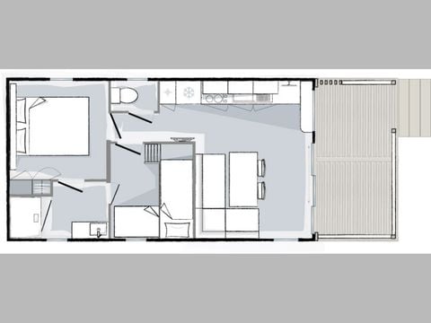 MOBILHOME 4 personnes - CONFORT +